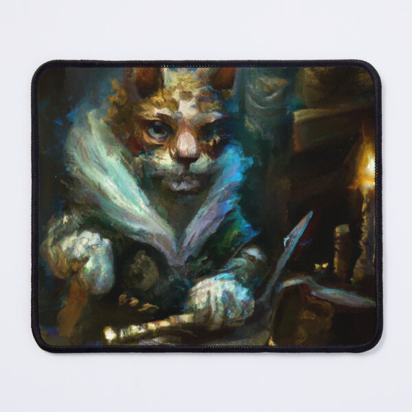 Item preview, Shiloh the Cat, reading at his desk (Baroque) designed and sold by thecatandkettle.