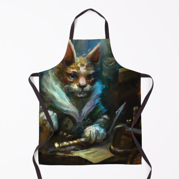 Item preview, Shiloh the Cat, reading at his desk (Baroque) designed and sold by thecatandkettle.