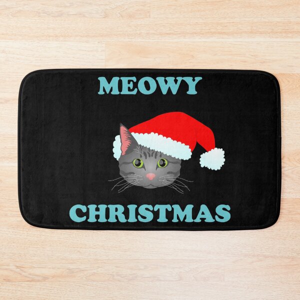 Item preview, Meowy Christmas: Grey Tabby (Blue) designed and sold by Zia Frazier.
