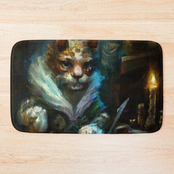 Item preview, Shiloh the Cat, reading at his desk (Baroque) designed and sold by thecatandkettle.