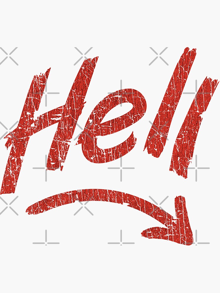 "Directions to Hell 2003" Sticker for Sale by AstroZombie6669 Redbubble
