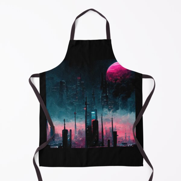 Item preview, Futuristic City At Night (Neo Noir Blade Runner Theme Cityscape Vaporwave Poster) designed and sold by ZGigerBarker.