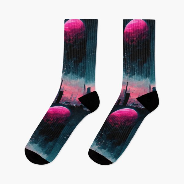 Item preview, Futuristic City At Night (Neo Noir Blade Runner Theme Cityscape Vaporwave Poster) designed and sold by ZGigerBarker.
