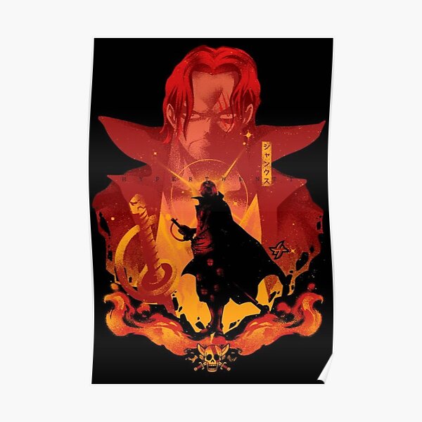 "SHANKS ONE PIECE / SHANKS RED HAIR / ONE PIECE" Poster for Sale by