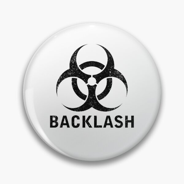 Artikelvorschau, BACKLASH-Wort mit Biohazard-Symbol entworfen und verkauft von Dreamakerstudio.