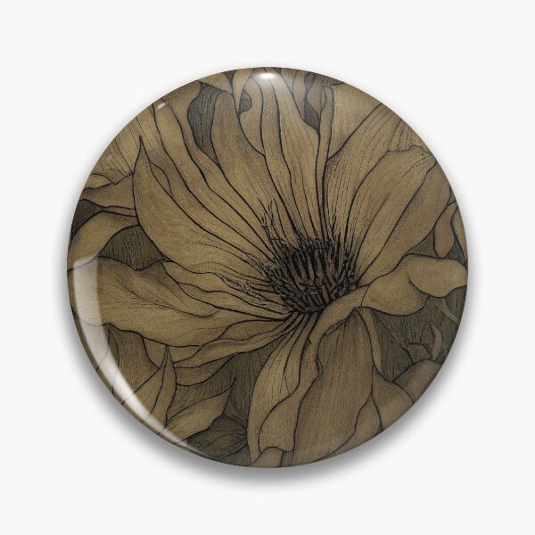 Item preview, Vintage Florals Brown Sepia Neutral Floral Design designed and sold by VintageFlorals.
