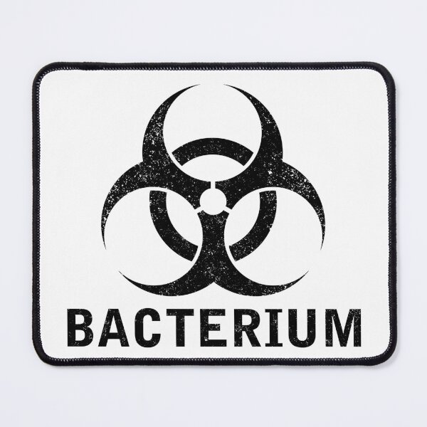 Item preview, BACTERIUM word with Biohazard symbol designed and sold by Dreamakerstudio.