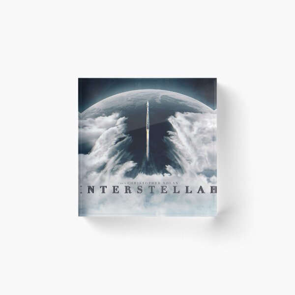 Interstellar Landscape Movie Acrylic Block
