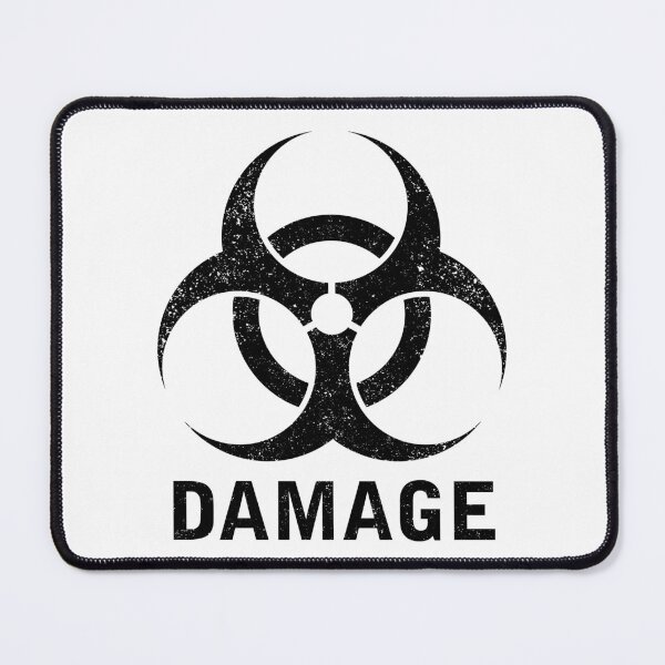 Item preview, DAMAGE word with Biohazard symbol designed and sold by Dreamakerstudio.