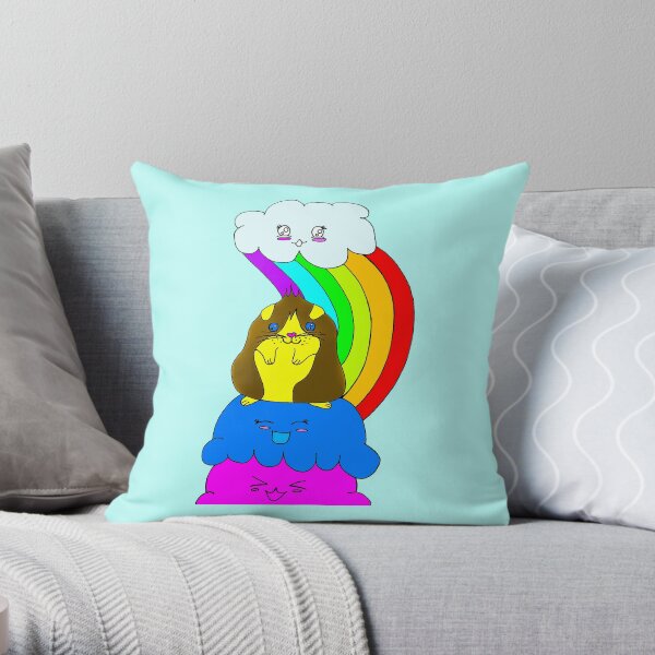 Guinea Pig Happy Day Throw Pillow