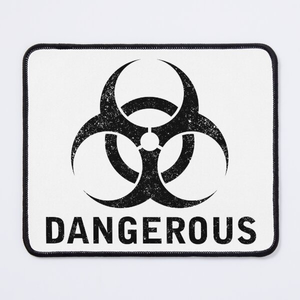 Item preview, DANGEROUS word with Biohazard symbol designed and sold by Dreamakerstudio.