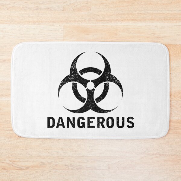 Item preview, DANGEROUS word with Biohazard symbol designed and sold by Dreamakerstudio.
