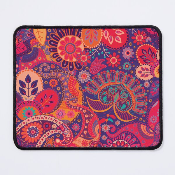 Item preview, Paisley Orange Red Navy Swirls  designed and sold by emma60.
