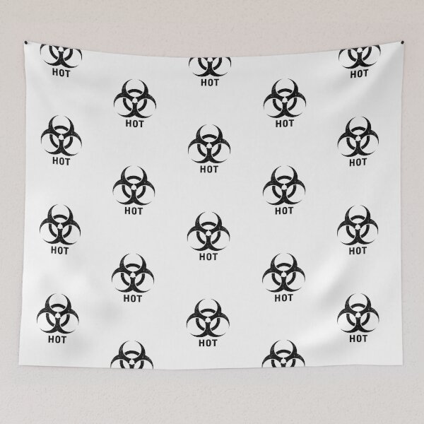 Item preview, Hot word with Biohazard symbol designed and sold by Dreamakerstudio.