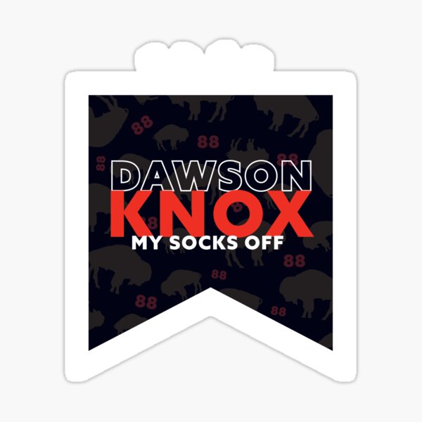 Dawson Knox Home Jersey Sticker for Sale by designsheaven