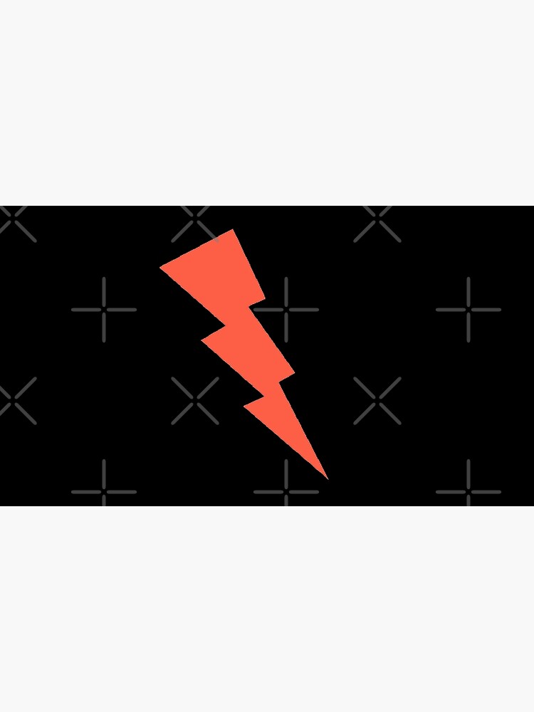 "Red Lightning bolt " Poster for Sale by allstars007 Redbubble