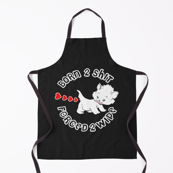 Item preview, Cute Cat Born 2 Shit Forced 2 Wipe Heart Shit designed and sold by NancyxEasSHOP.