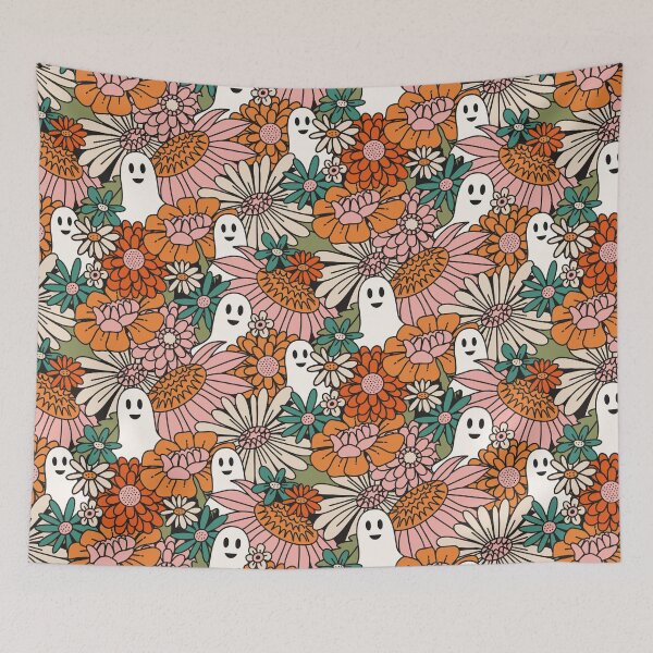 Item preview, 70s Boo Floral - Twisted Classic designed and sold by latheandquill.