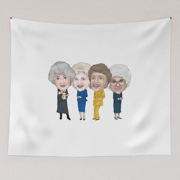 Artikelvorschau, Die goldenen Mädchen, Dorothy Zbornak, Sophia Petrillo, Rose Nylund, inspirierte Blanche Devereaux Illustration entworfen und verkauft von MelancholyDoll.