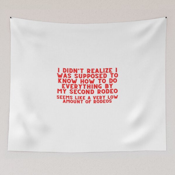 Item preview, Not My First Rodeo Cowboy Sticker Red designed and sold by hannahbsavv.