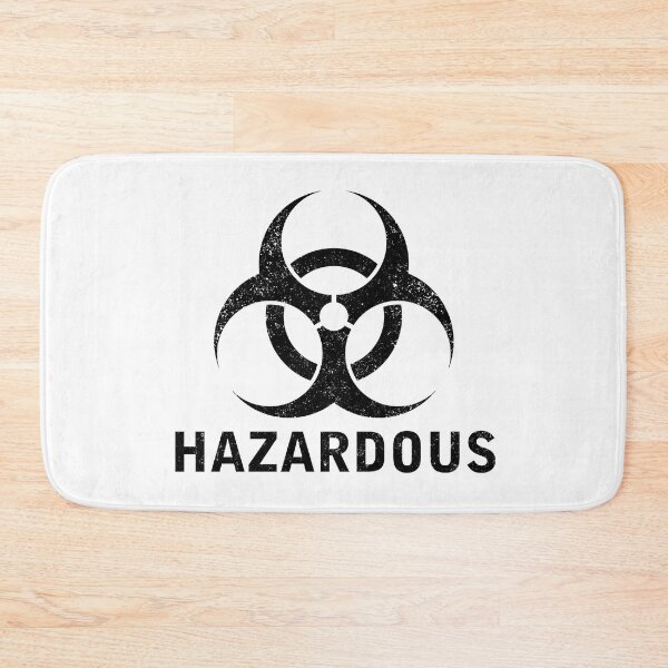 Item preview, HAZARDOUS word with Biohazard symbol designed and sold by Dreamakerstudio.