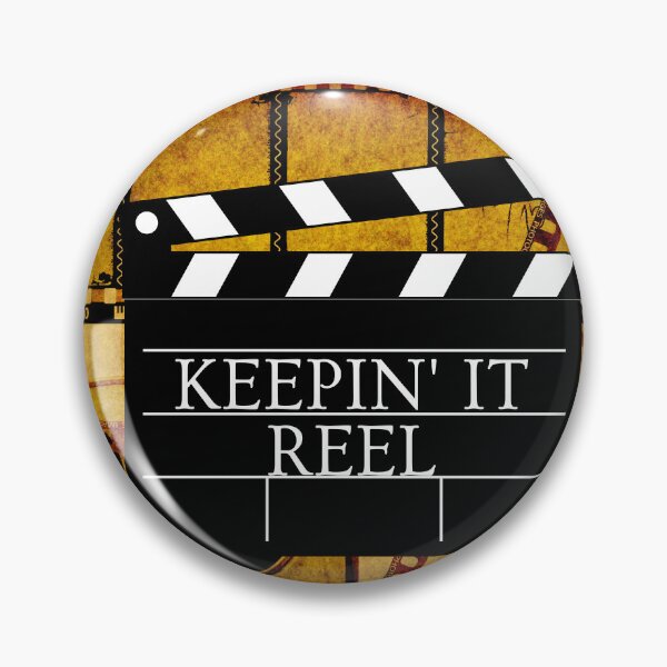 Item preview, Funny "Keepin' It Reel" clapper board motif film designed and sold by Write-to-Rebel.