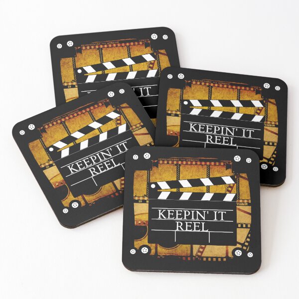 Item preview, Funny "Keepin' It Reel" clapper board motif film designed and sold by Write-to-Rebel.