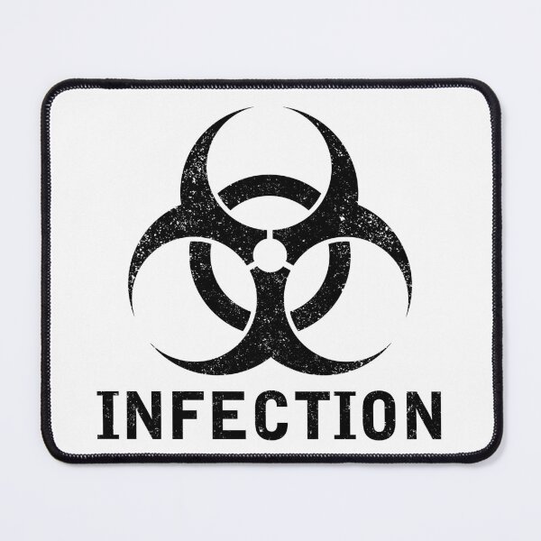 Item preview, INFECTION word with Biohazard symbol designed and sold by Dreamakerstudio.