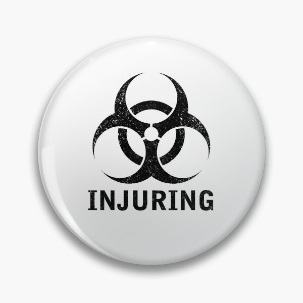Item preview, INJURING word with Biohazard symbol designed and sold by Dreamakerstudio.