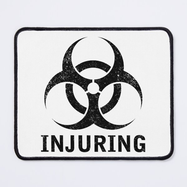 Item preview, INJURING word with Biohazard symbol designed and sold by Dreamakerstudio.