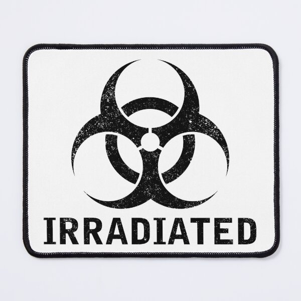 Item preview, IRRADIATED word with Biohazard symbol designed and sold by Dreamakerstudio.