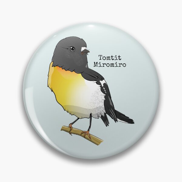 Item preview, Tomtit Mirimiro New Zealand Bird designed and sold by piedaydesigns.