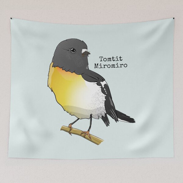 Item preview, Tomtit Mirimiro New Zealand Bird designed and sold by piedaydesigns.