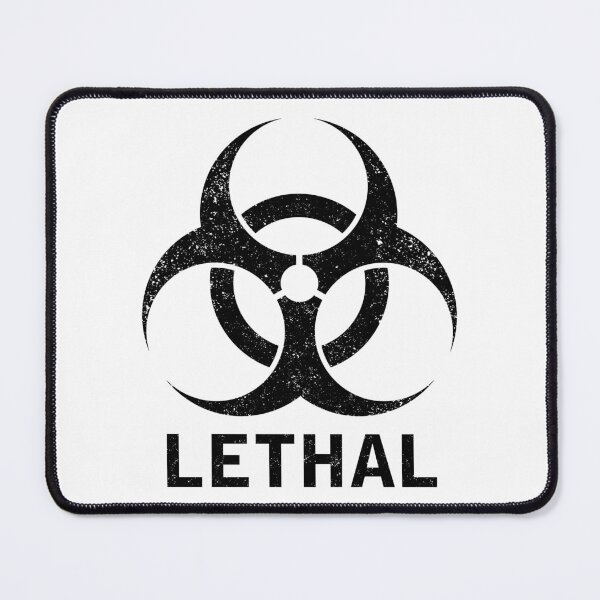 Item preview, LETHAL word with Biohazard symbol designed and sold by Dreamakerstudio.