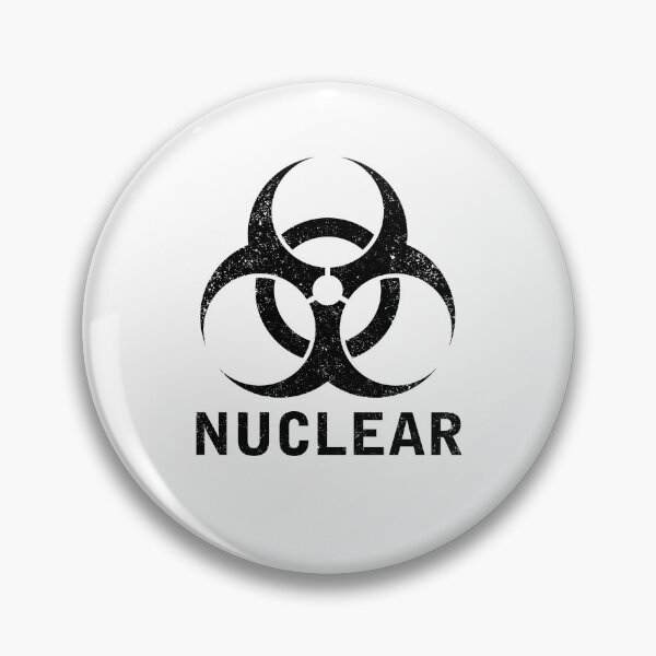Item preview, NUCLEAR word with Biohazard symbol designed and sold by Dreamakerstudio.