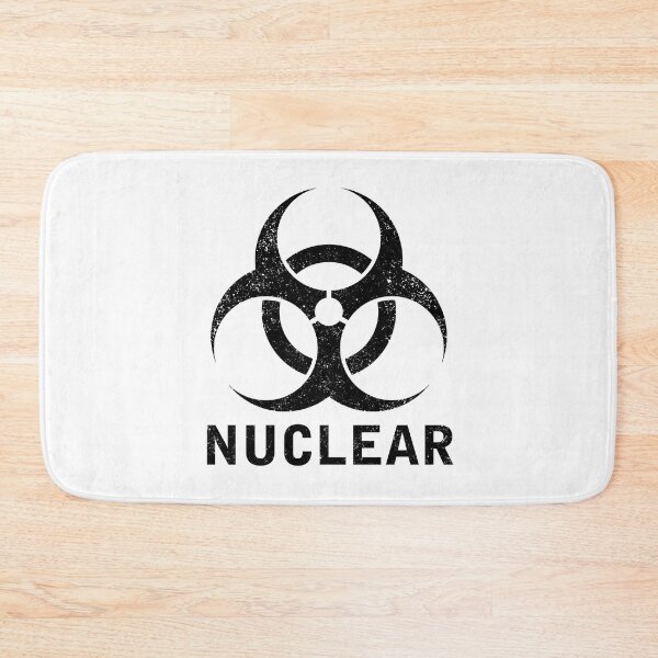 Item preview, NUCLEAR word with Biohazard symbol designed and sold by Dreamakerstudio.