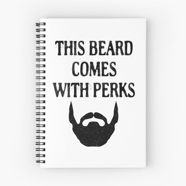Item preview, THIS BEARD COMES WITH PERKS designed and sold by antipatic.