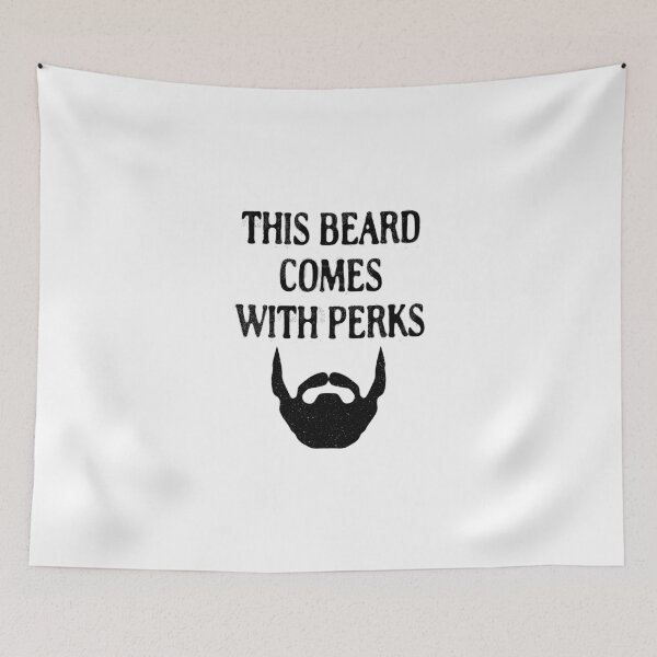 Item preview, THIS BEARD COMES WITH PERKS designed and sold by antipatic.