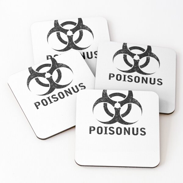Item preview, POISONUS word with Biohazard symbol designed and sold by Dreamakerstudio.