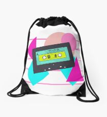 90's Mix Tape Cassette Drawstring Bag