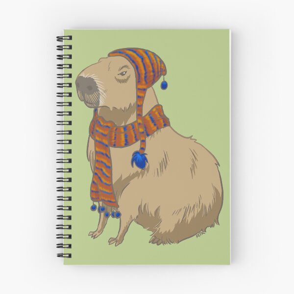 Item preview,  Anime-style Capybara Just Sitting There with Hat and Scarf designed and sold by RJKpoyp.
