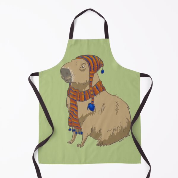Item preview,  Anime-style Capybara Just Sitting There with Hat and Scarf designed and sold by RJKpoyp.