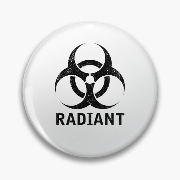 Item preview, RADIANT word with Biohazard symbol designed and sold by Dreamakerstudio.