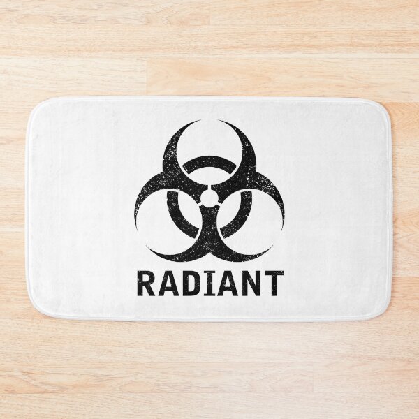 Item preview, RADIANT word with Biohazard symbol designed and sold by Dreamakerstudio.