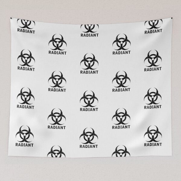Item preview, RADIANT word with Biohazard symbol designed and sold by Dreamakerstudio.