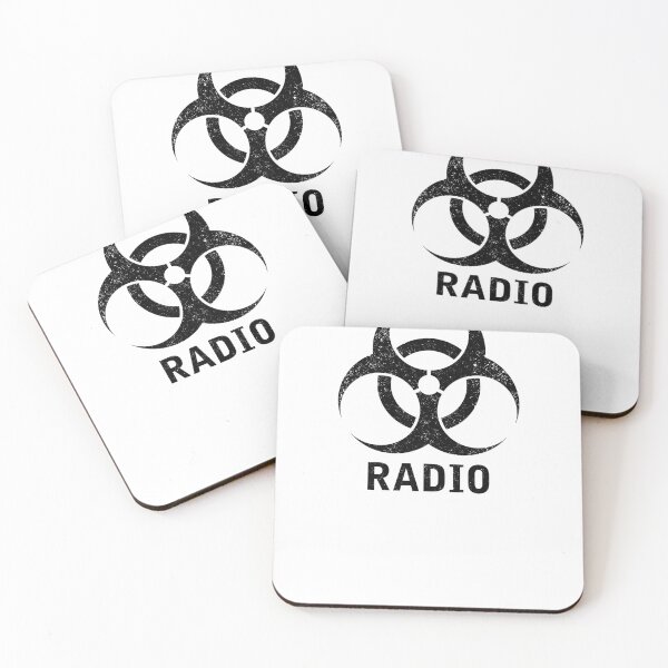 Item preview, RADIO word with Biohazard symbol designed and sold by Dreamakerstudio.