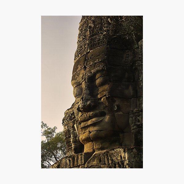 Item preview, A Giant stone face in bayon Temple - Cambodia designed and sold by Christophe Dur.