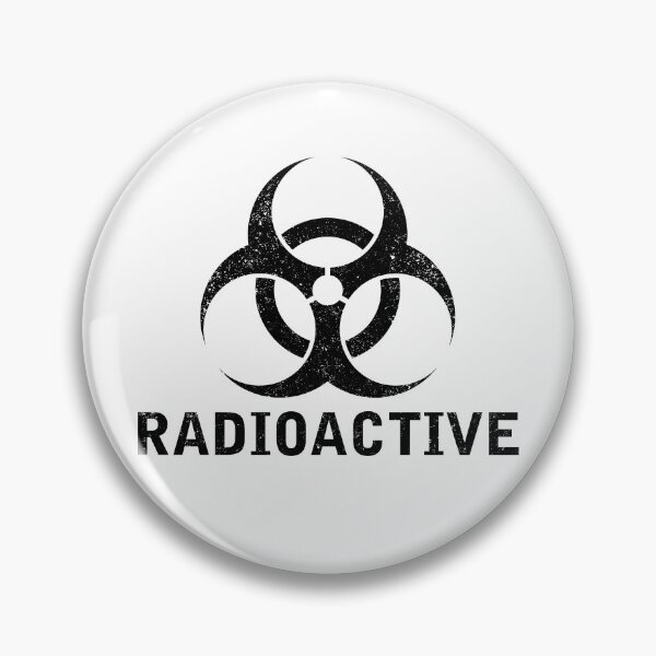 Item preview, RADIOACTIVE word with Biohazard symbol designed and sold by Dreamakerstudio.