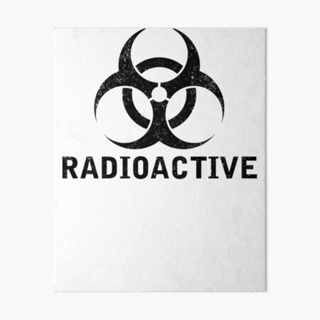 Artikel-Vorschau von RADIOAKTIVES Wort mit Biohazard-Symbol, designt und verkauft von Dreamakerstudio.