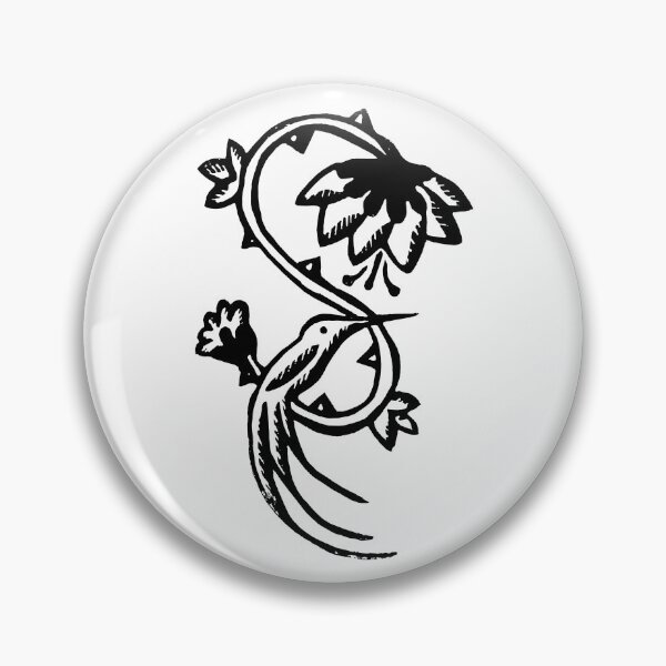 Item preview, Colibrí (Hummingbird) on Cactus Flower Thorny Vine designed and sold by laforma.
